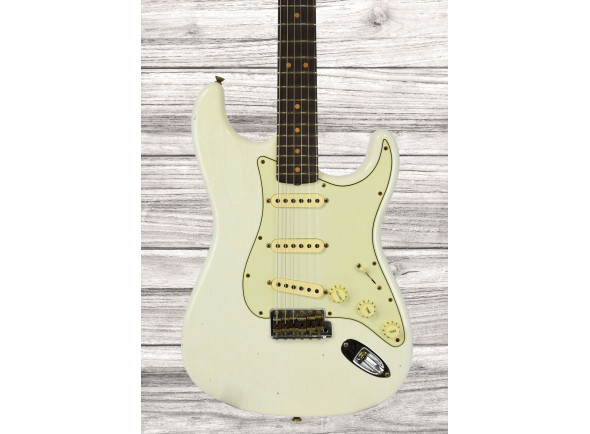 Fender Custom Shop 64 StratocasterJourneyman Relic Aged Olympic White Fender Custom Shop 64 StratocasterJourneyman Relic Aged Olympic White